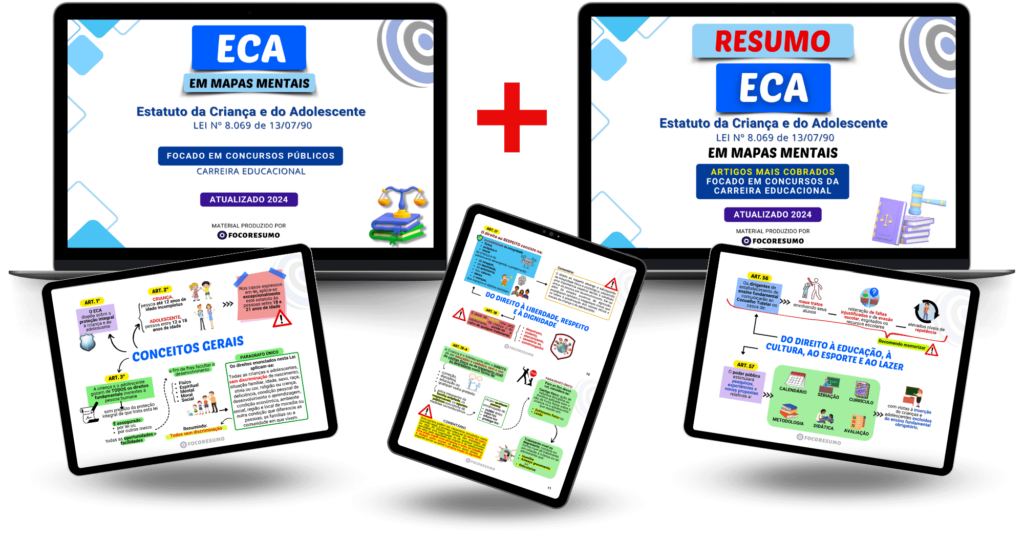 Exemplos de Mapas Mentais e Resumos direcionados ao que é cobrado nas provas, focado na sua Aprovação - d